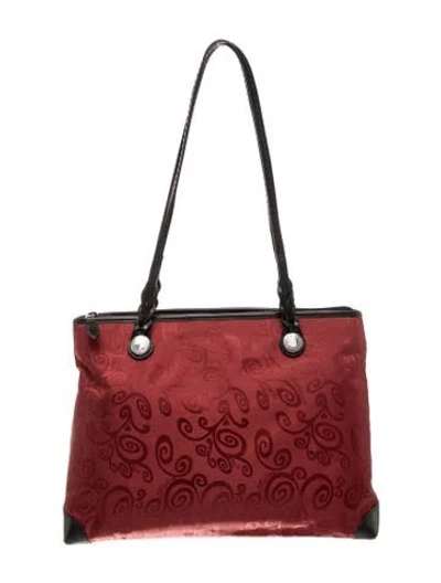 Pre-owned Brighton Jacquard Tote In Red