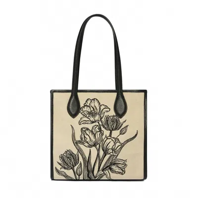 Brighton Juliette Tall Tote In Black In Neutral