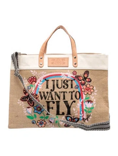 Pre-owned Brighton Jute Top Handle Bag W/ Tags In Neutral