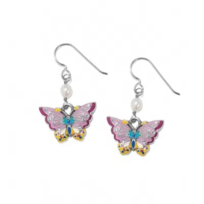 Brighton Kyoto In Bloom Petite Butterfly Dangle Wire Earrings In Multi