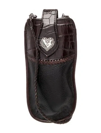 Pre-owned Brighton Leather Backpack In Brown