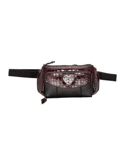 Pre-owned Brighton Leather Belt Bag In Multi