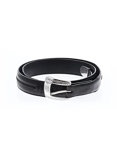 Pre-owned Brighton Leather Belt In Black