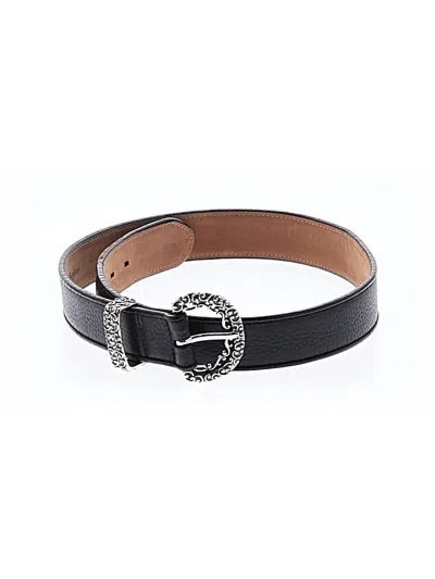 Pre-owned Brighton Leather Belt In Black