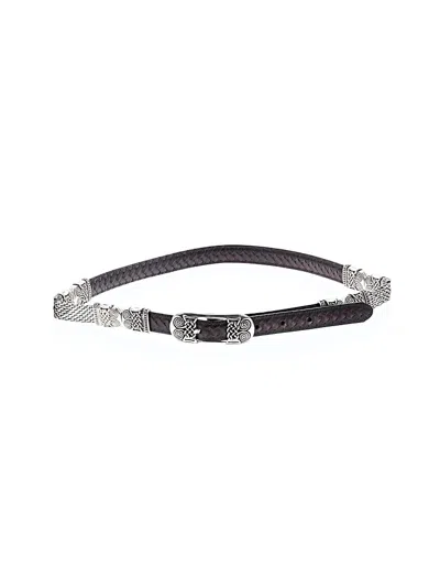 Pre-owned Brighton Leather Belt In Black