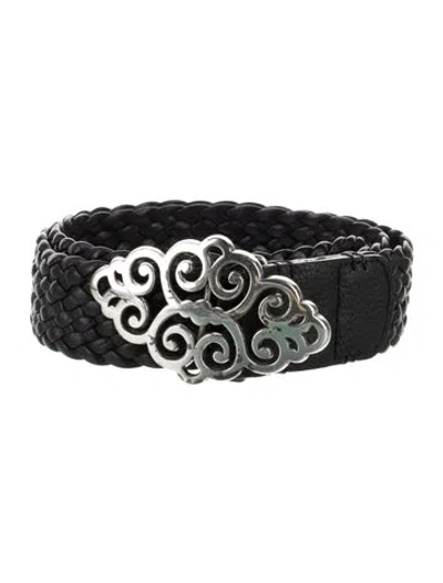 Pre-owned Brighton Leather Belt In Black