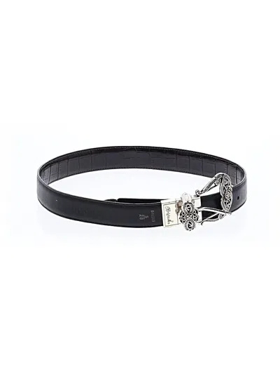 Pre-owned Brighton Leather Belt In Black