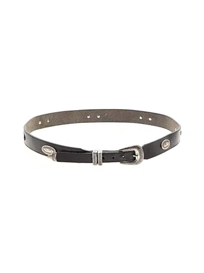 Pre-owned Brighton Leather Belt In Black