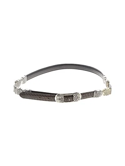Pre-owned Brighton Leather Belt In Black