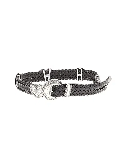 Pre-owned Brighton Leather Belt In Black