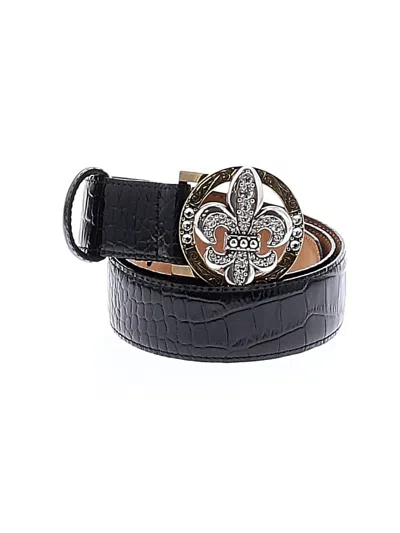 Pre-owned Brighton Leather Belt In Black