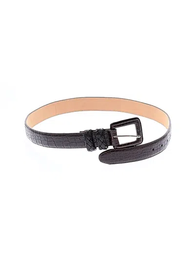 Pre-owned Brighton Leather Belt In Black