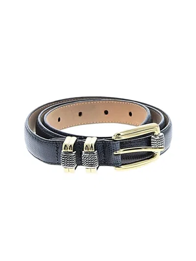 Pre-owned Brighton Leather Belt In Black