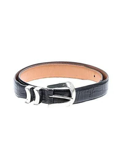 Pre-owned Brighton Leather Belt In Black