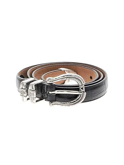 Pre-owned Brighton Leather Belt In Black