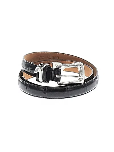 Pre-owned Brighton Leather Belt In Black