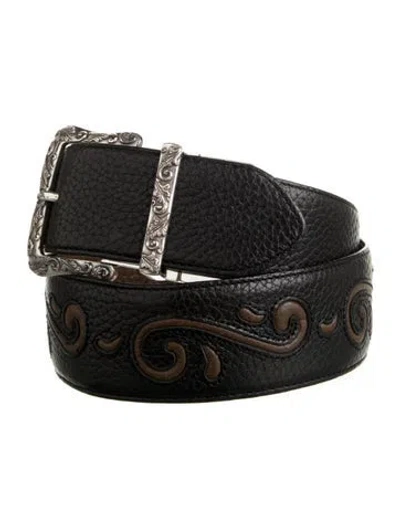 Pre-owned Brighton Leather Belt In Black/brown
