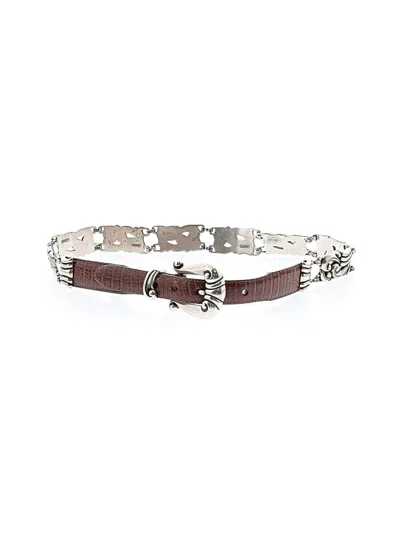 Pre-owned Brighton Leather Belt In Brown