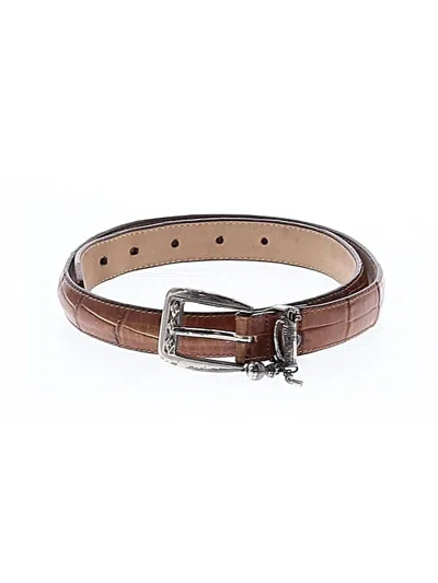 Pre-owned Brighton Leather Belt In Brown