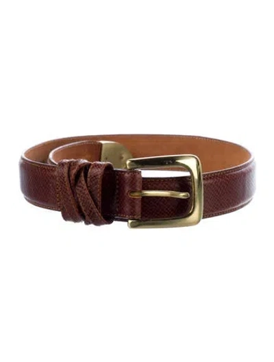 Pre-owned Brighton Leather Belt In Brown