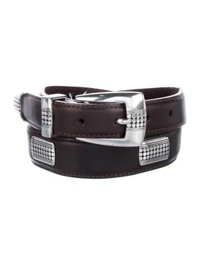 Pre-owned Brighton Leather Belt In Brown