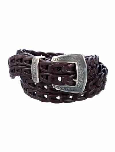 Pre-owned Brighton Leather Belt In Brown