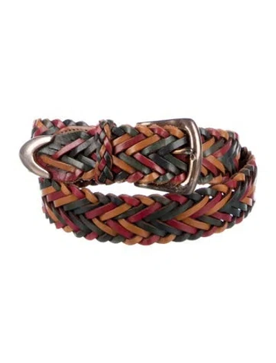 Pre-owned Brighton Leather Belt In Brown