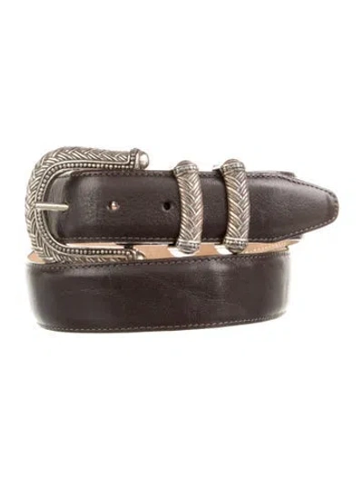 Pre-owned Brighton Leather Belt In Brown