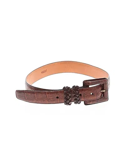 Pre-owned Brighton Leather Belt In Brown