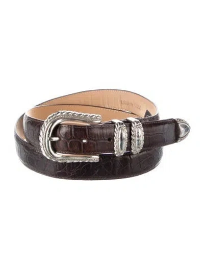 Pre-owned Brighton Leather Belt In Brown