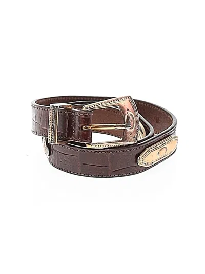 Pre-owned Brighton Leather Belt In Brown