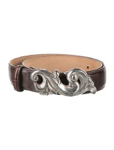 Pre-owned Brighton Leather Belt In Brown