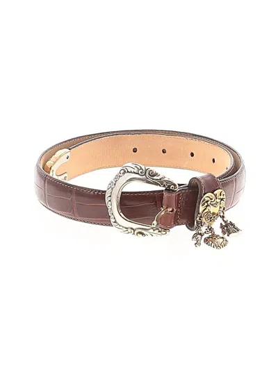Pre-owned Brighton Leather Belt In Brown