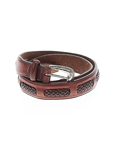 Pre-owned Brighton Leather Belt In Brown
