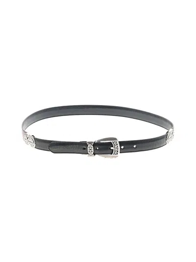 Pre-owned Brighton Leather Belt In Burgundy