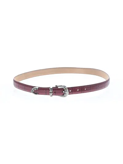 Pre-owned Brighton Leather Belt In Red