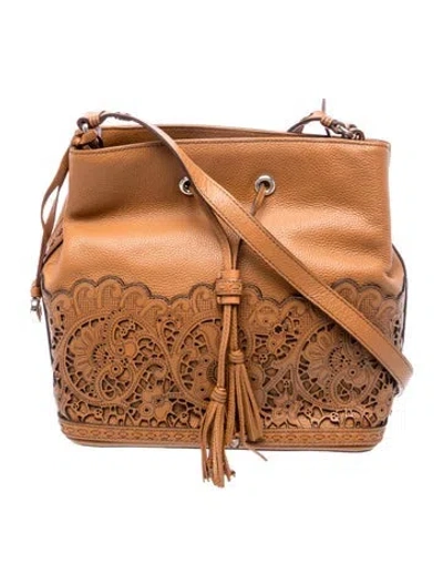 Pre-owned Brighton Leather Bucket Bag In Brown