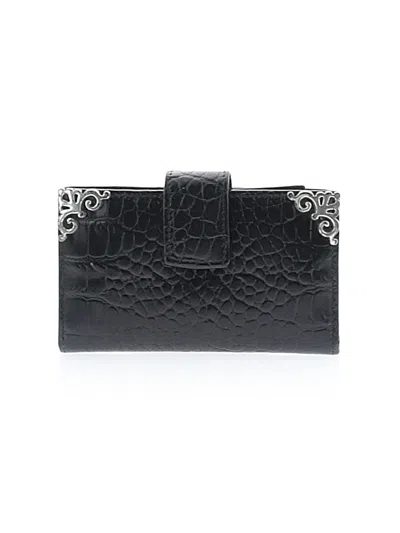 Pre-owned Brighton Leather Card Holder In Black