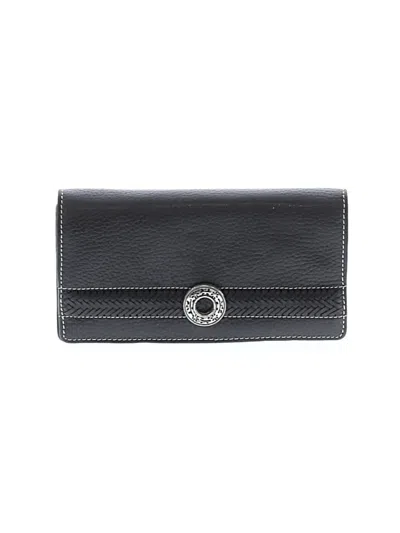 Pre-owned Brighton Leather Clutch In Black
