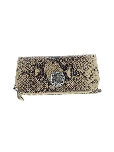 Pre-owned Brighton Leather Clutch In Gold