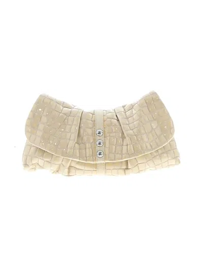 Pre-owned Brighton Leather Clutch In Ivory