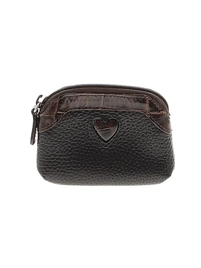 Pre-owned Brighton Leather Coin Purse In Black