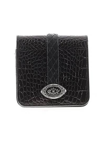 Pre-owned Brighton Leather Crossbody Bag In Black