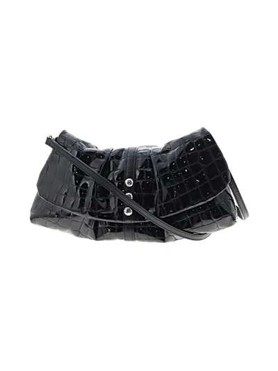 Pre-owned Brighton Leather Crossbody Bag In Black