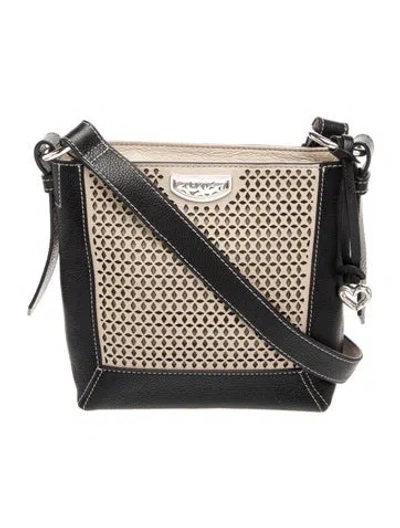 Pre-owned Brighton Leather Crossbody Bag In Black/neutrals
