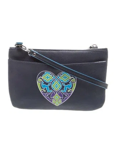 Pre-owned Brighton Leather Crossbody Bag In Blue