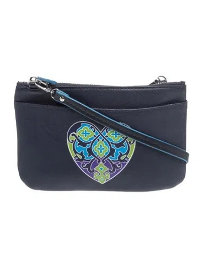 Pre-owned Brighton Leather Crossbody Bag In Blue
