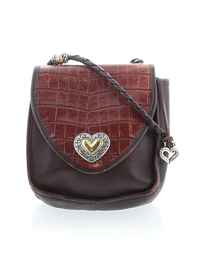 Pre-owned Brighton Leather Crossbody Bag In Brown
