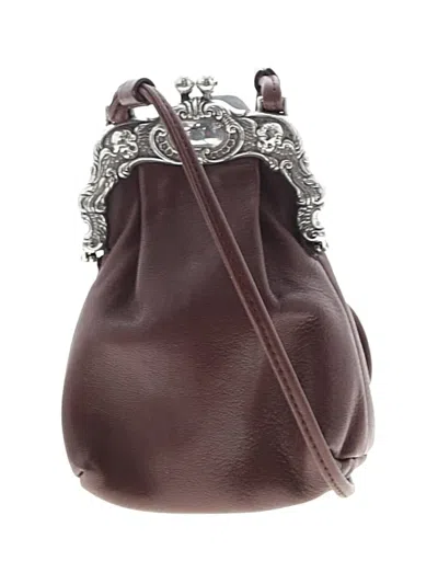 Pre-owned Brighton Leather Crossbody Bag In Brown