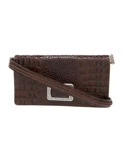 Pre-owned Brighton Leather Crossbody Bag In Brown